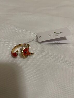 Kate Spade fox ring size 8 adjustable NWT